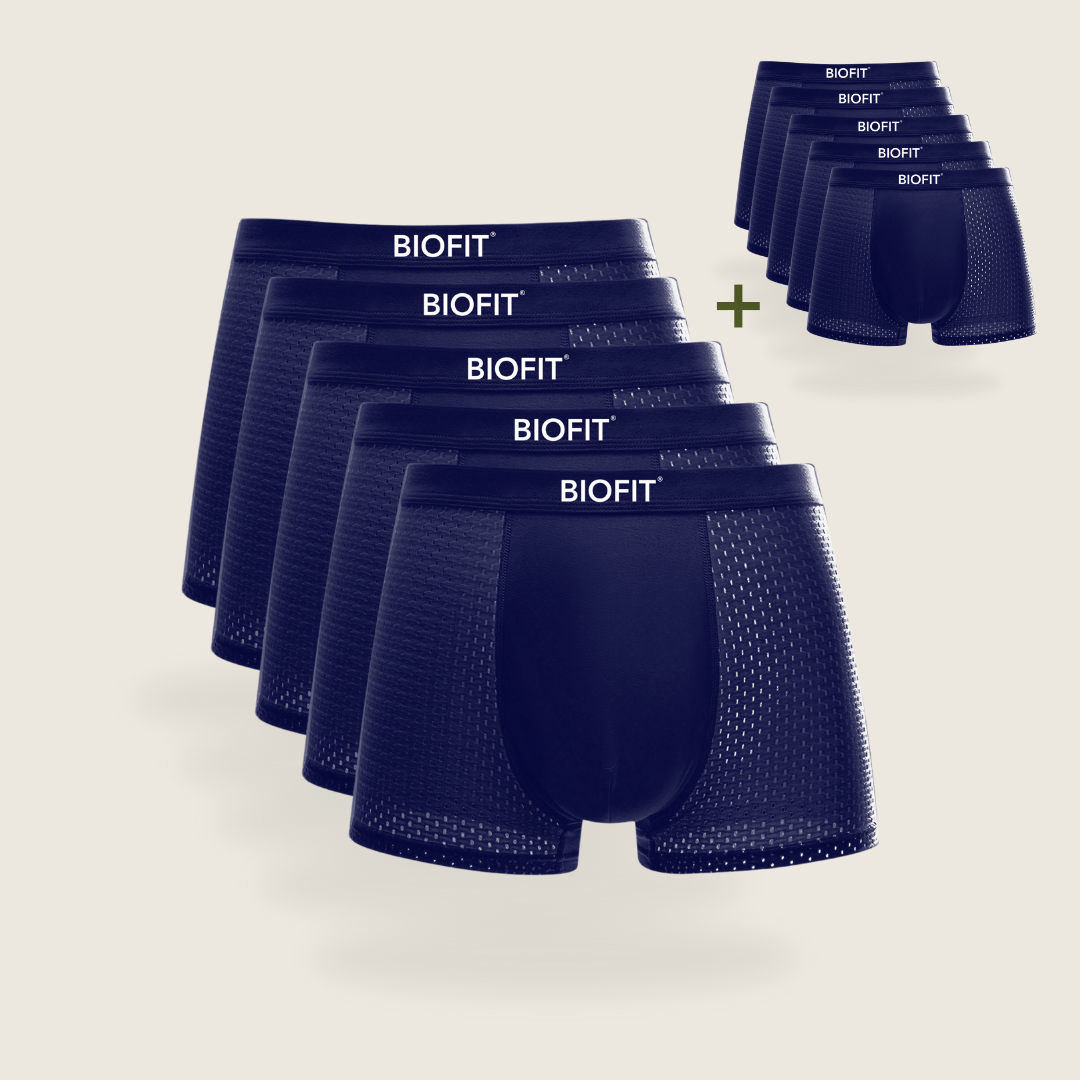 BIOFIT® Bamboo Boxers 5-Pak blå | + 5 GRATIS