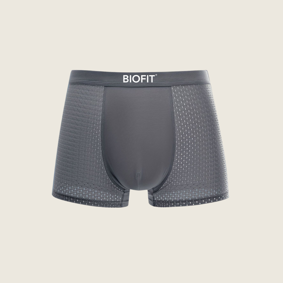 BIOFIT® Bambus-Boxershorts 5er-Pack Grau | + 5 GRATIS