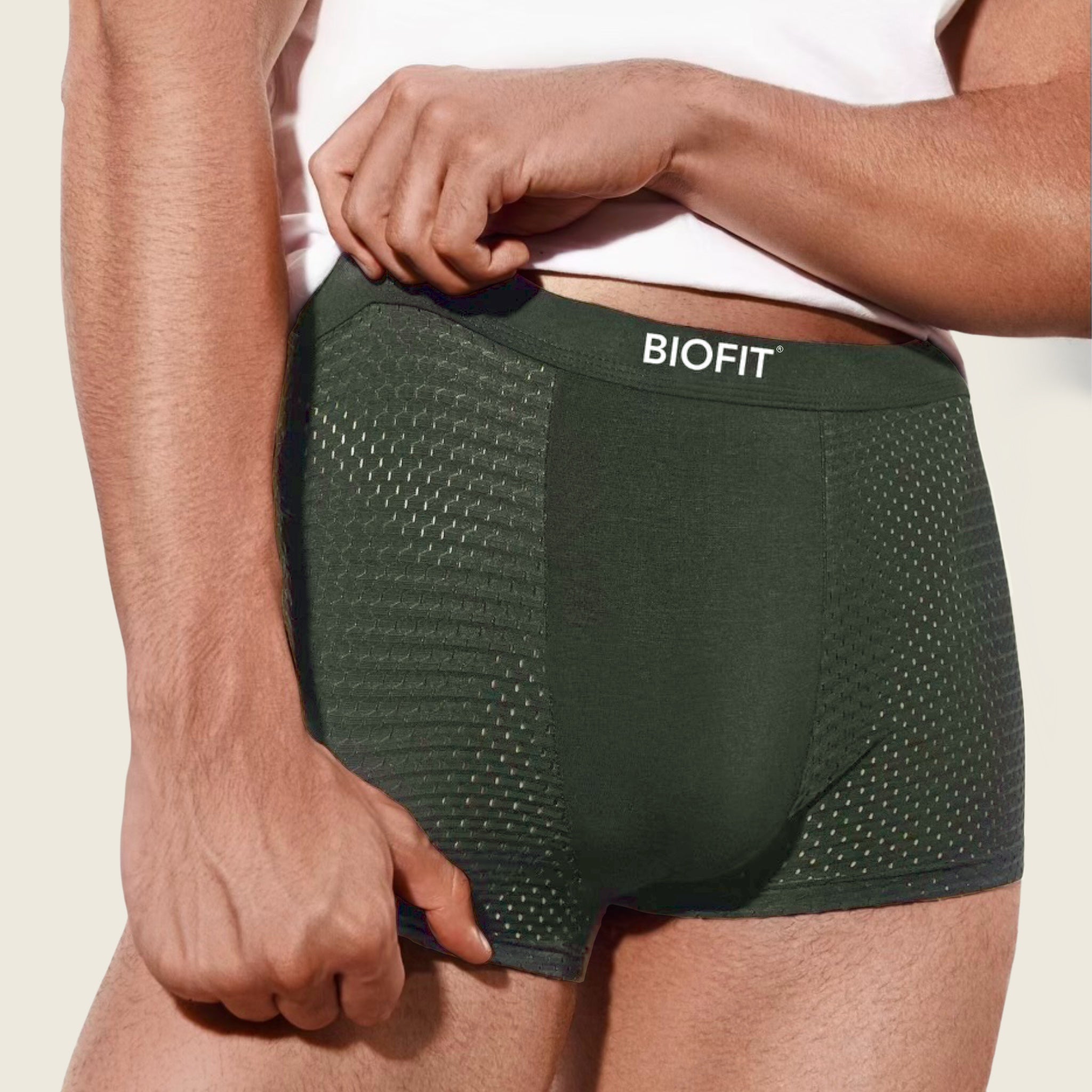 BIOFIT® Bambus-Boxershorts 5er-Pack Grün | + 5 GRATIS