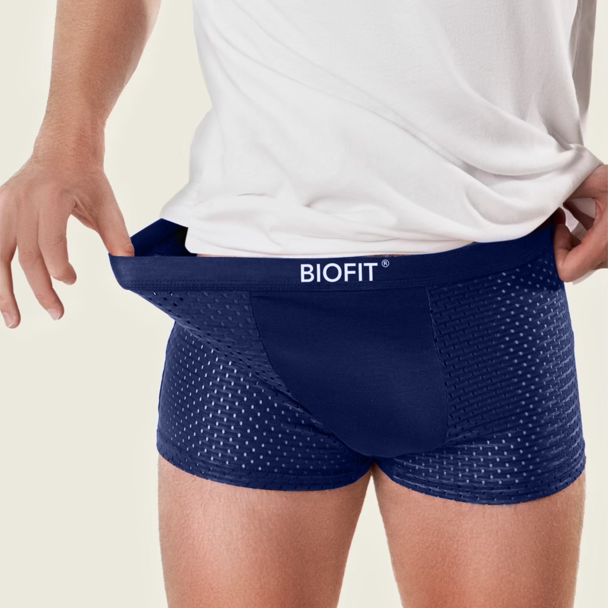 BIOFIT® Bambus-Boxershorts Blau
