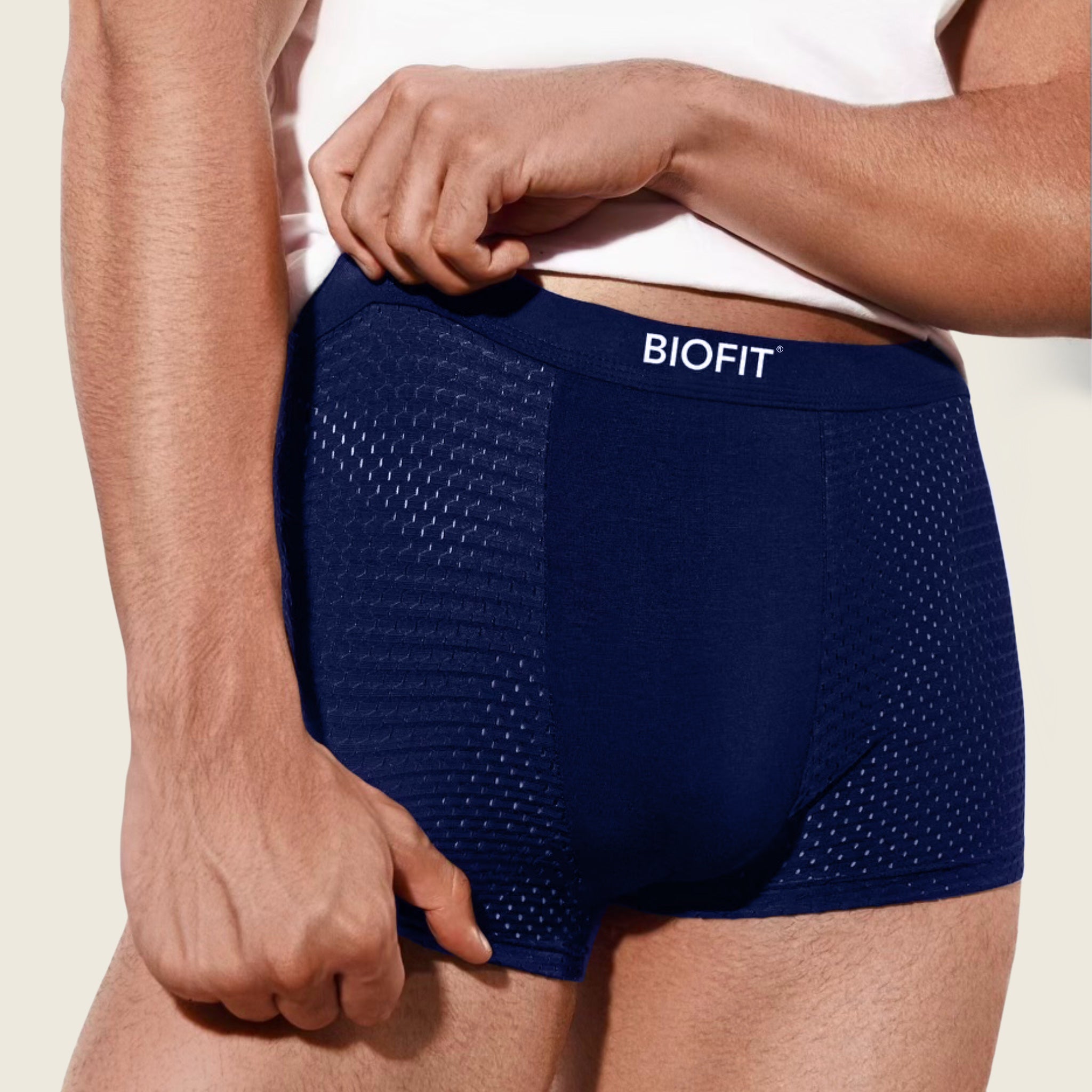 BIOFIT® Bambus-Boxershorts Blau