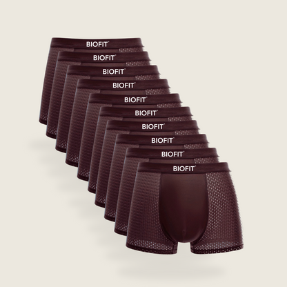 BIOFIT® Bamboo Boxers 10-pack Röd