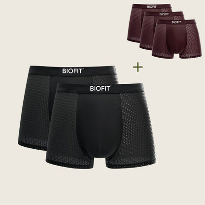 BIOFIT® Bamboo Boxers | Black & Red