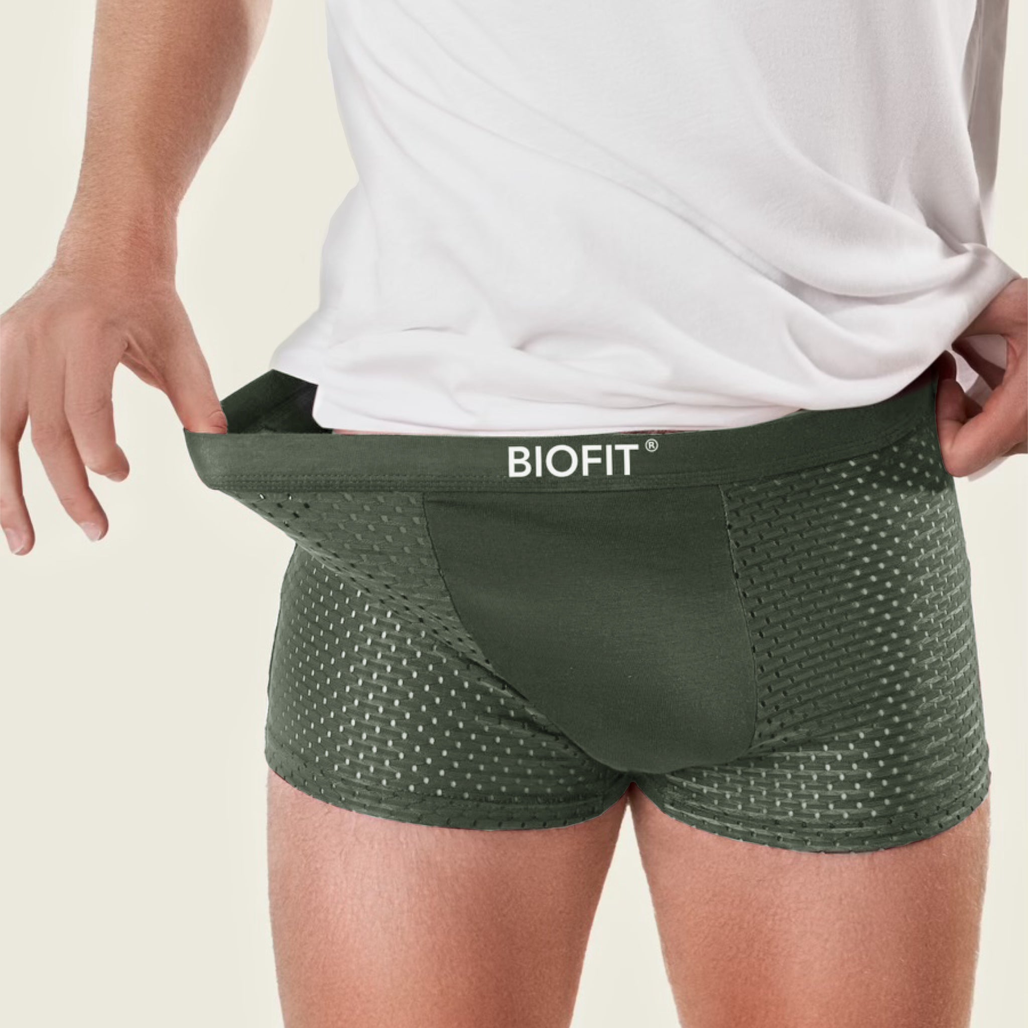 BIOFIT® Bamboo Boxers 5-Pack Green | + 5 FREE