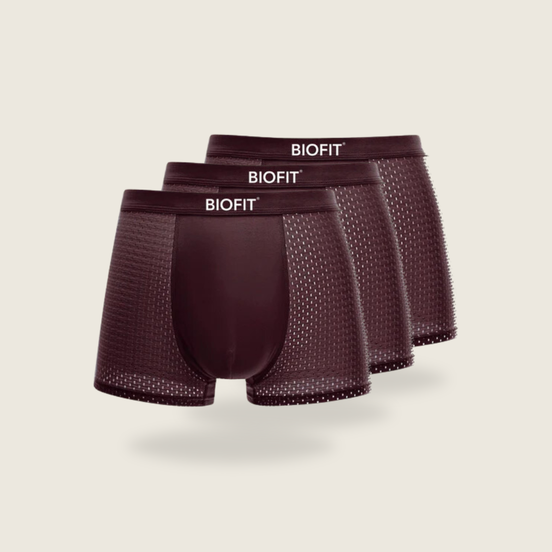 BIOFIT® Bamboo Boxers 3-Pack Red