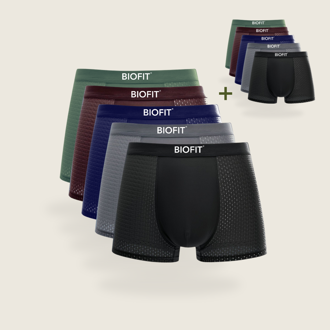 BIOFIT® Bamboo Boxers 5-Pack Multicolor | + 5 FREE