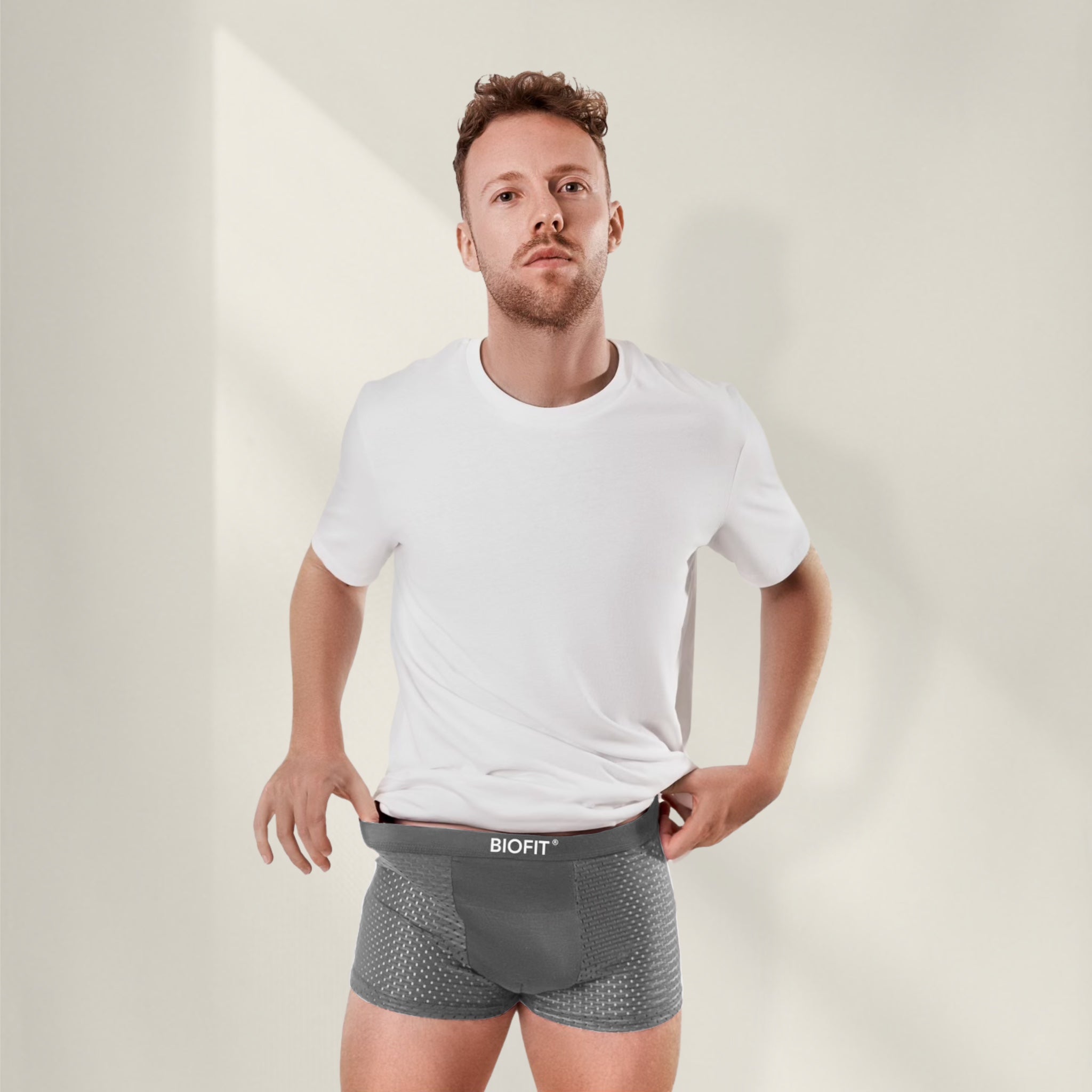 BIOFIT® Bamboo Boxers 5-pack grå | + 5 GRATIS