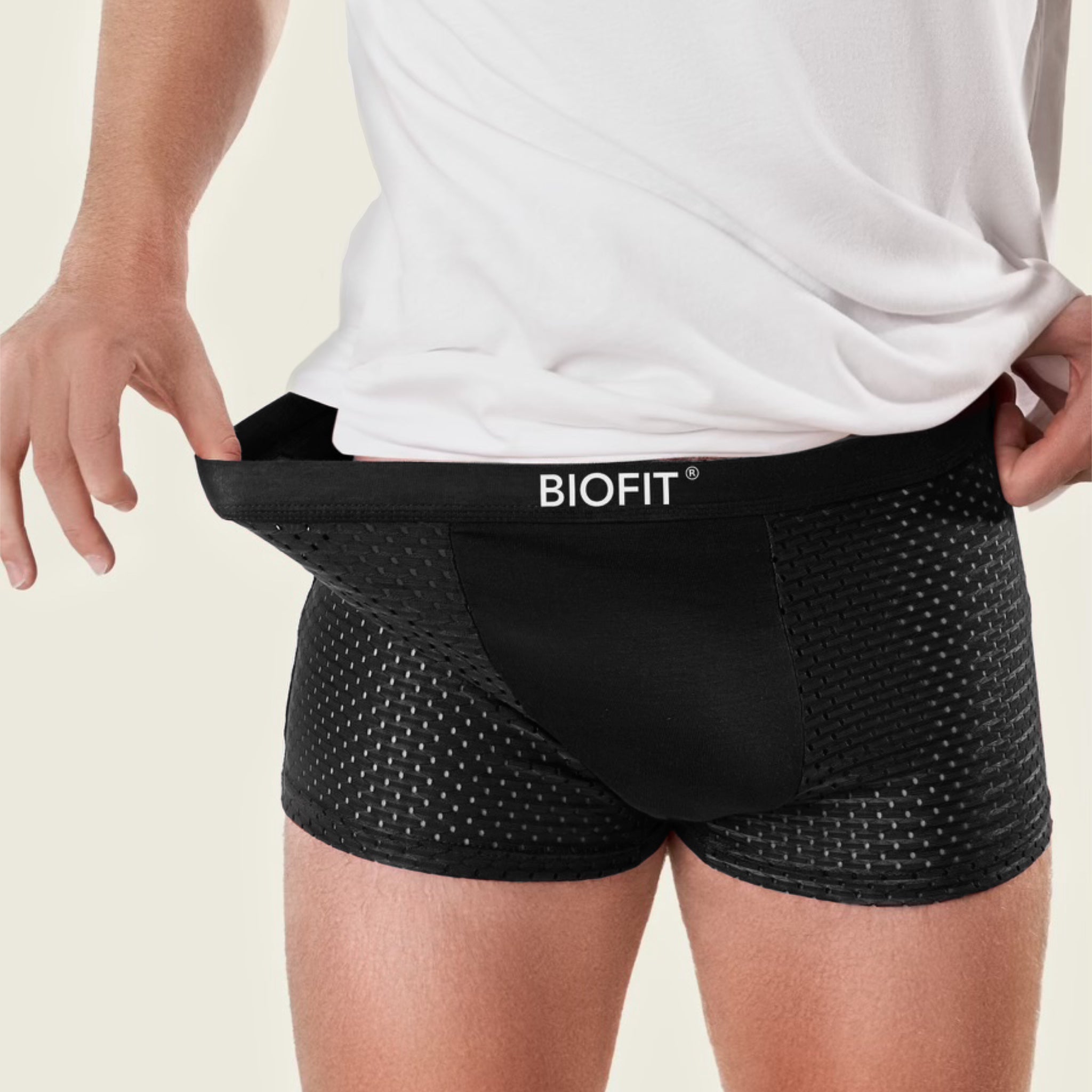 BIOFIT® Bambus-Boxershorts 5er-Pack Schwarz | + 5 GRATIS