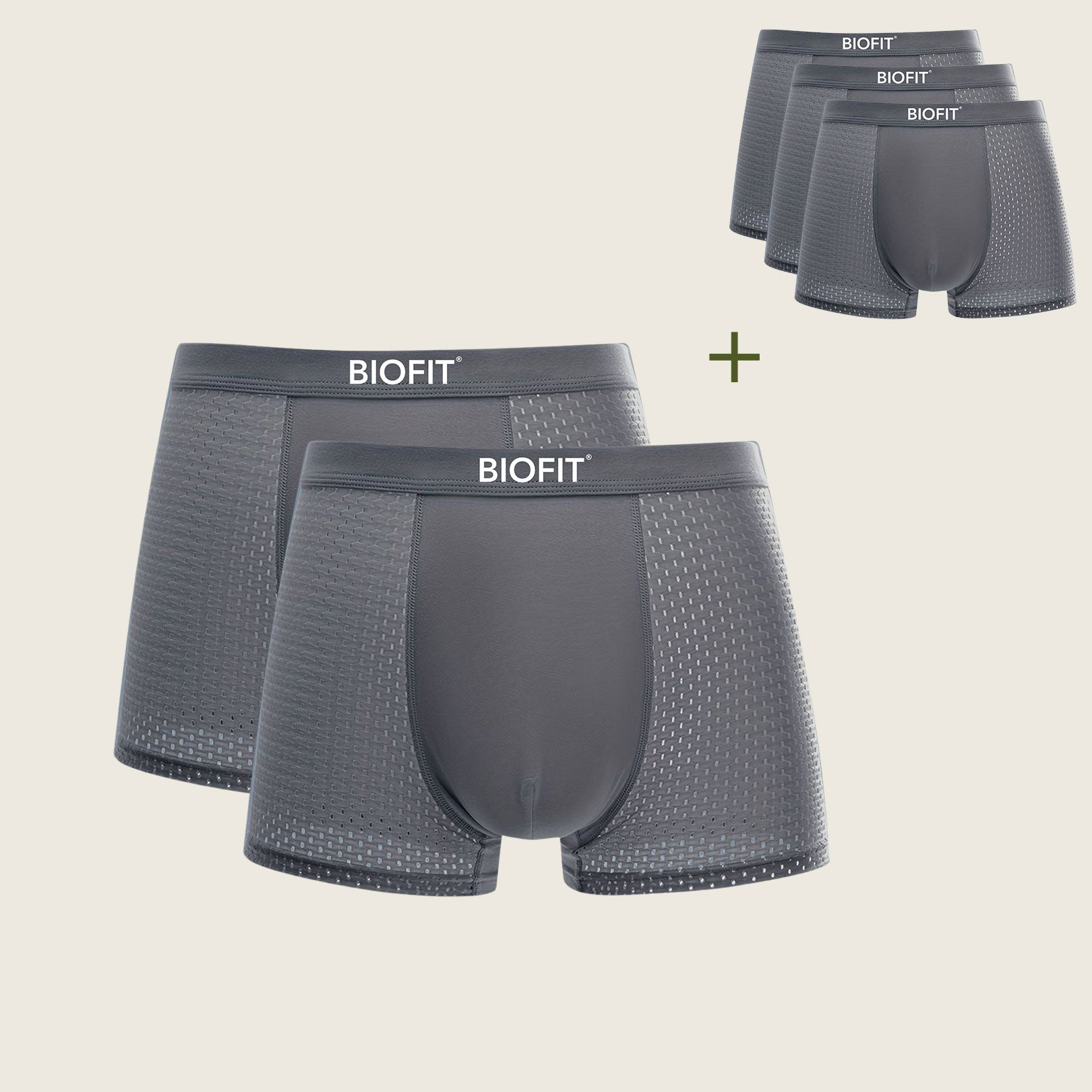 BIOFIT® Bamboo Boxers | grå