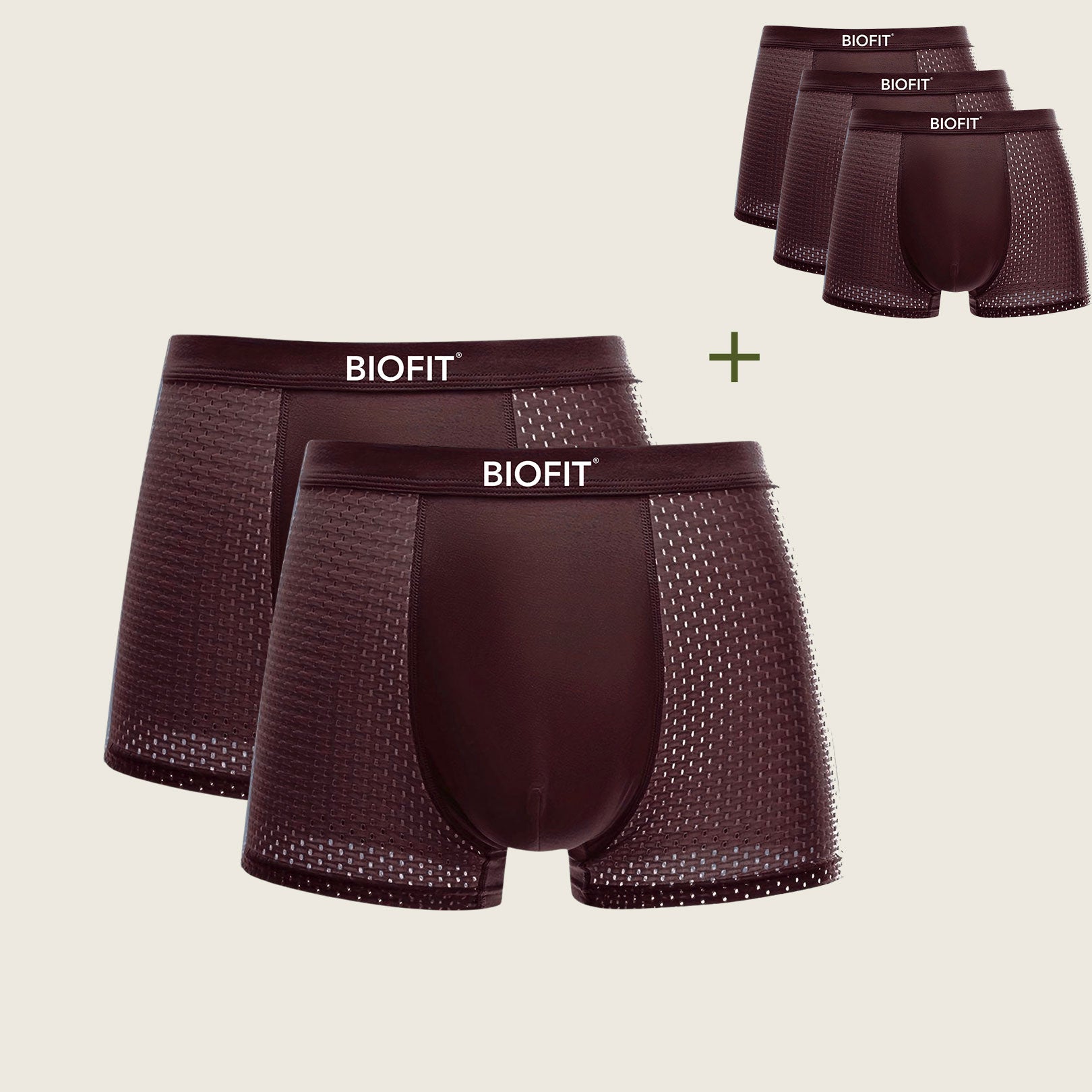 BIOFIT® Bamboo Boxers | Red