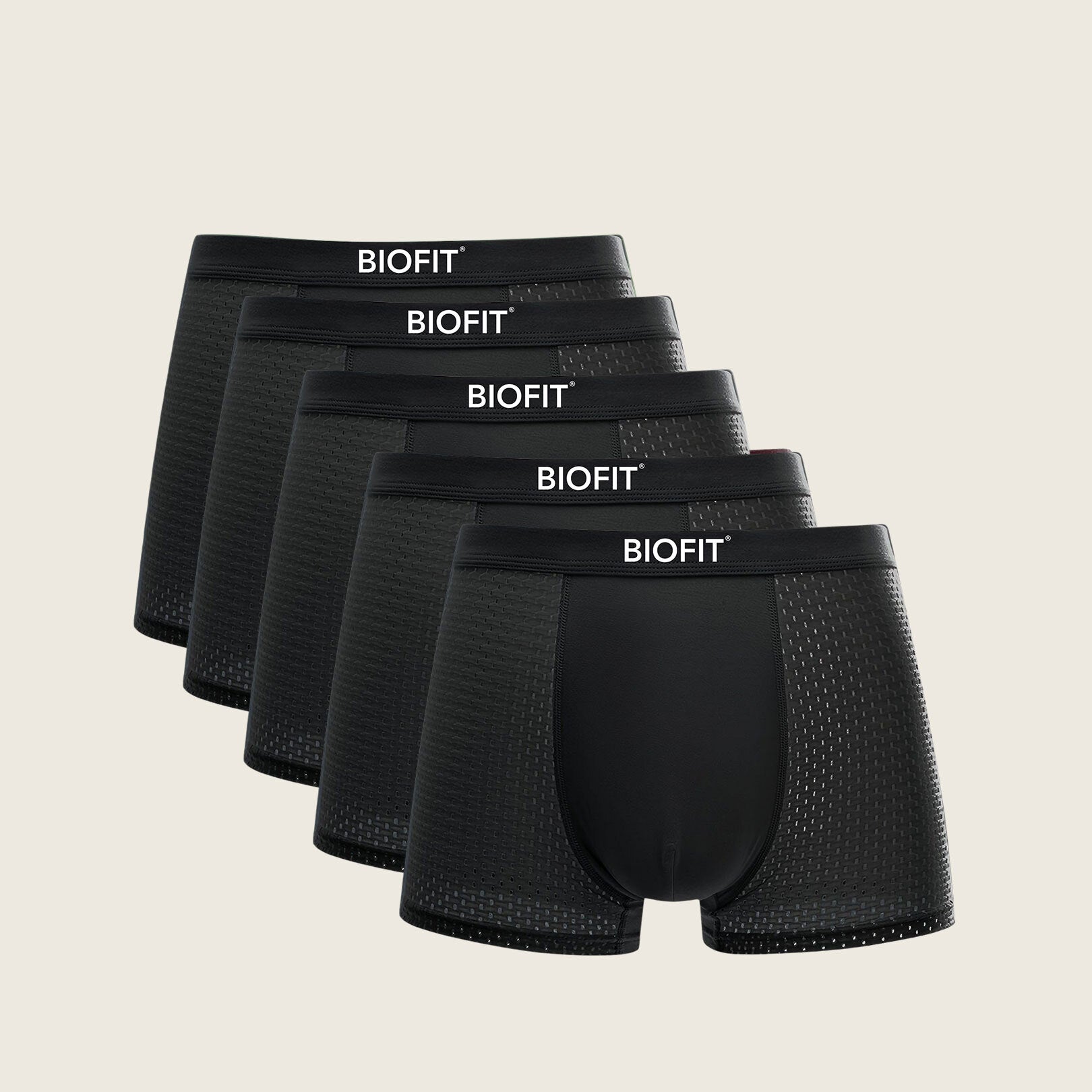 BIOFIT® Bamboo Boxers 5-pack svart