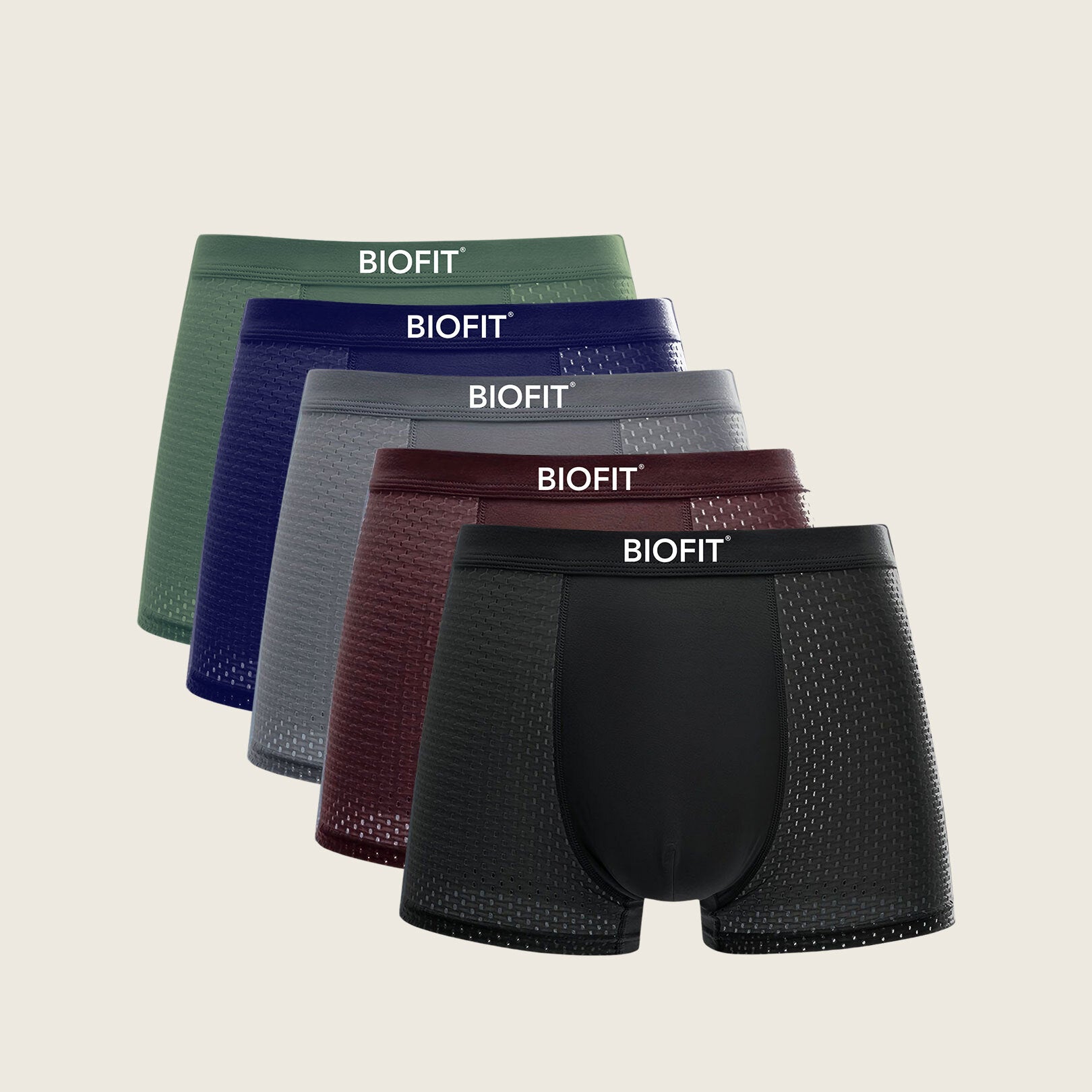 BIOFIT® Bamboo Boxers 5-pack Flerfärgad